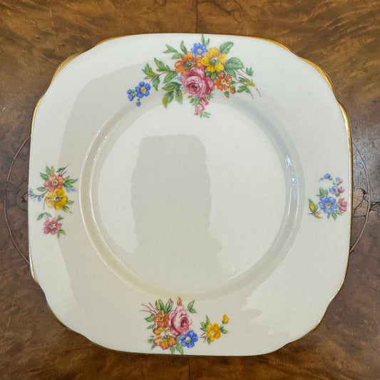 Vintage Bell China Floral Side Plate 