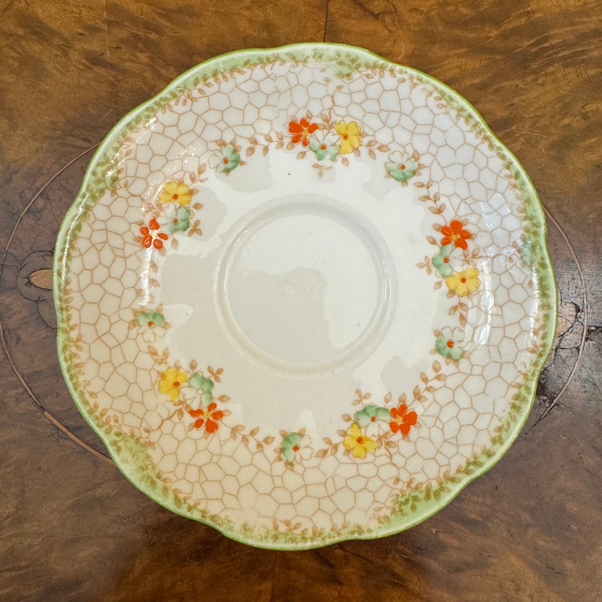 Vintage Bell Floral Print Saucer 