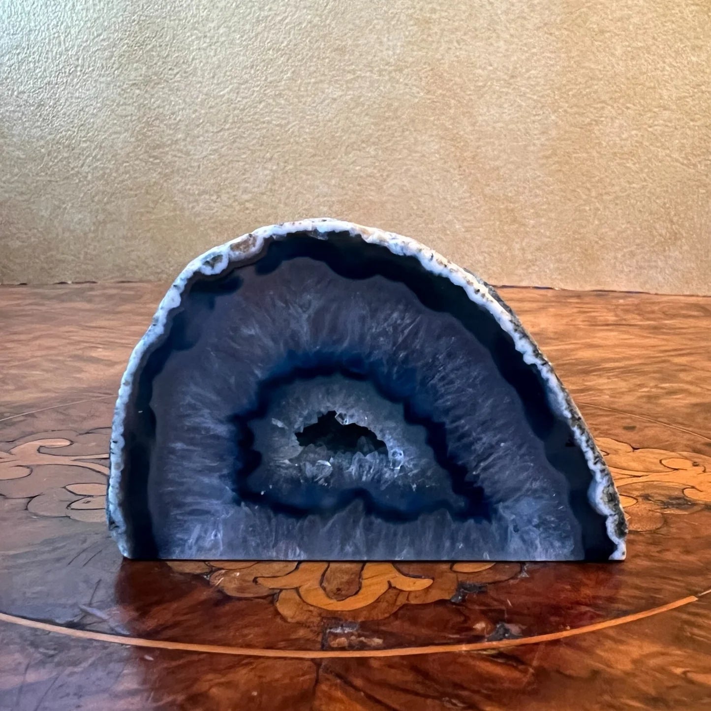 Vintage Blue Agate Crystal