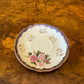 Vintage Blue Floral Print Coffee Saucer 