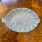 Vintage Blue Floral Shaped Serving Dish Platter 
