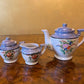 Vintage Blue Floral Teapot, Sugar and Milk Jugs Toy Tea Set