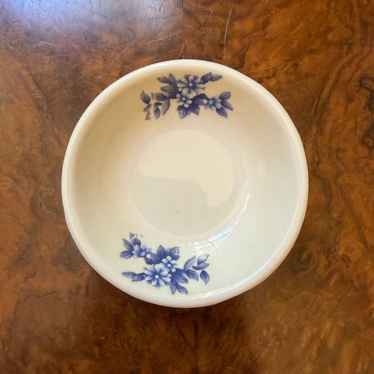 Vintage Blue Print Melamine Small Dish