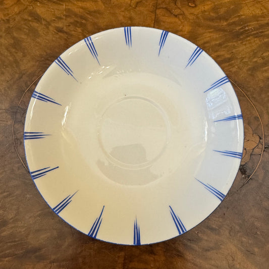 Vintage Blue Stripe Saucer