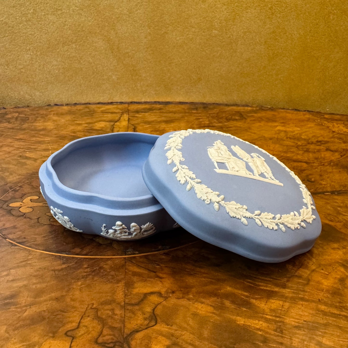 Vintage Blue Wedgwood Jasperware Icarus & Daedalus 