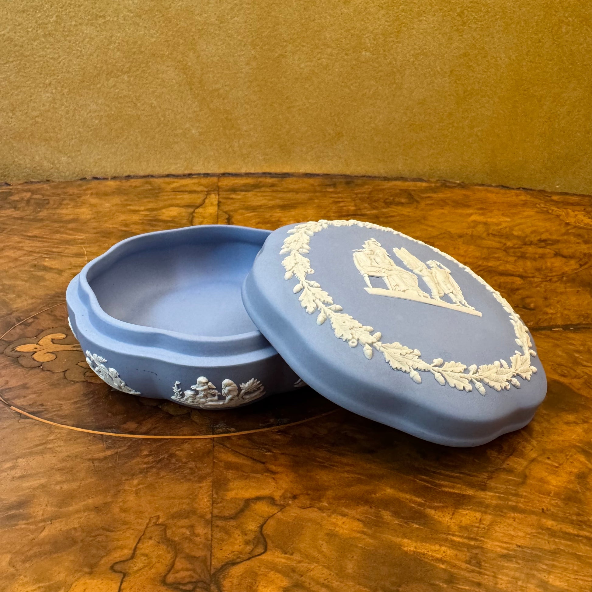 Vintage Blue Wedgwood Jasperware Icarus & Daedalus 