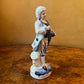 Vintage Blue & White Man Figurine Statue