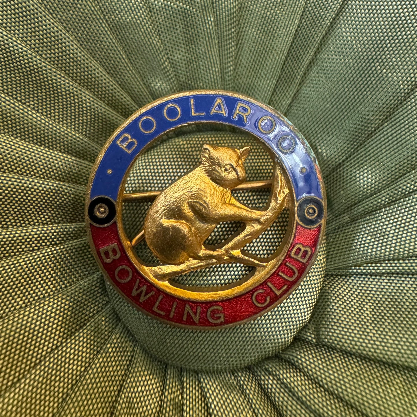 Vintage Boolaroo Bowling Club Badge Pin 