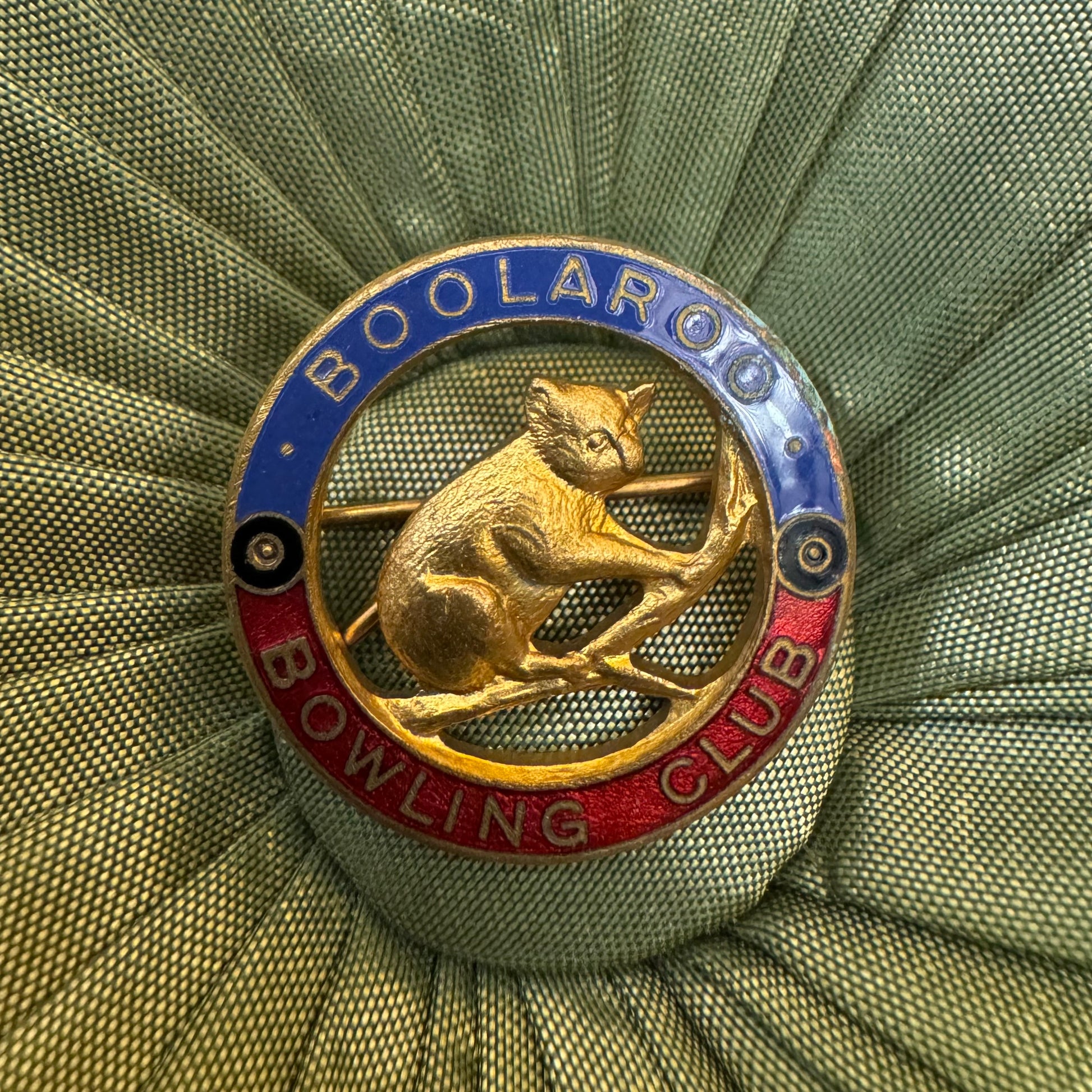 Vintage Boolaroo Bowling Club Badge Pin 