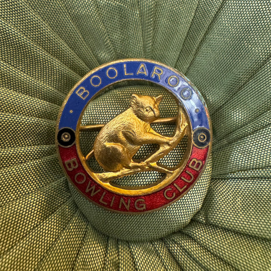 Vintage Boolaroo Bowling Club Badge Pin 