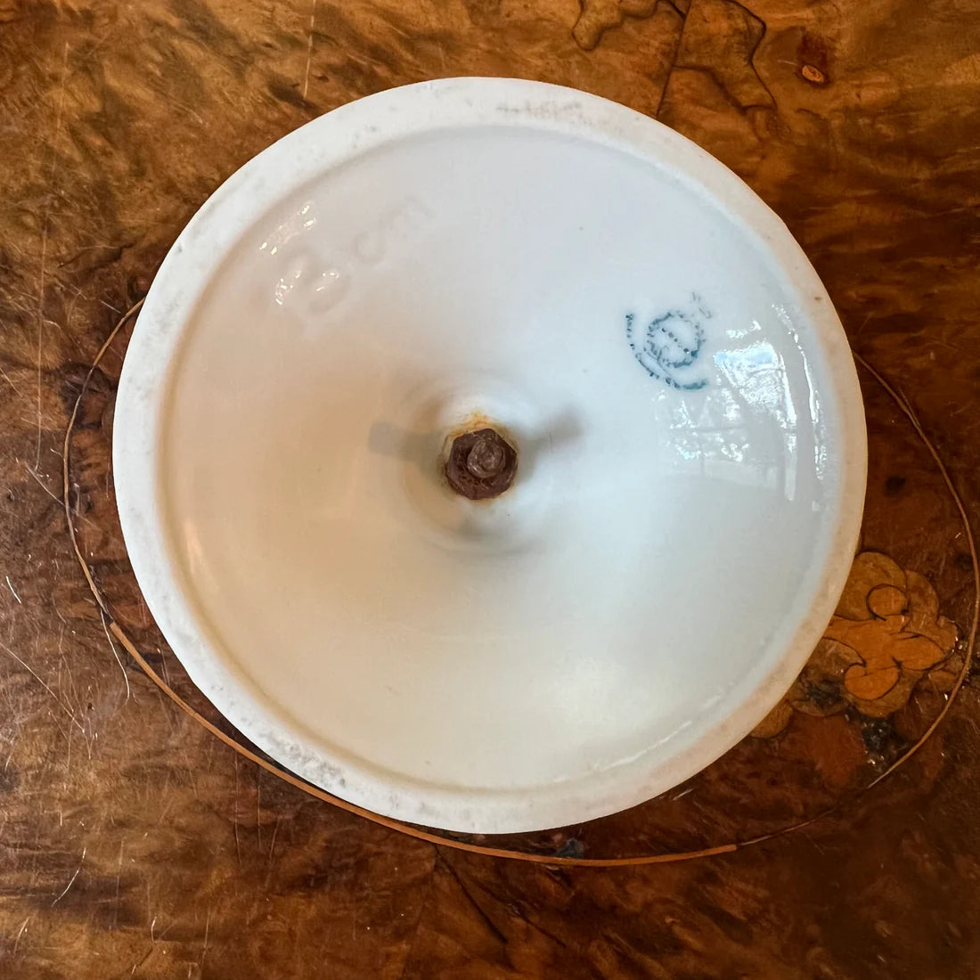 Vintage Couples Print Bowl On Stand