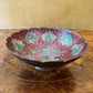Vintage Brass Cloisonne Peacock Bowl 