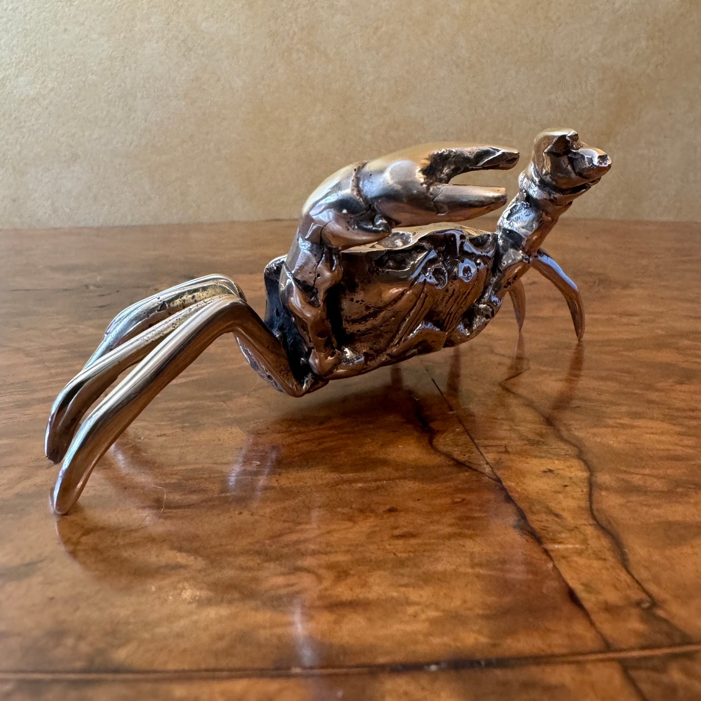 Vintage Brass Crab 