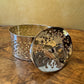 Vintage Brass Cutout Oval Trinket 