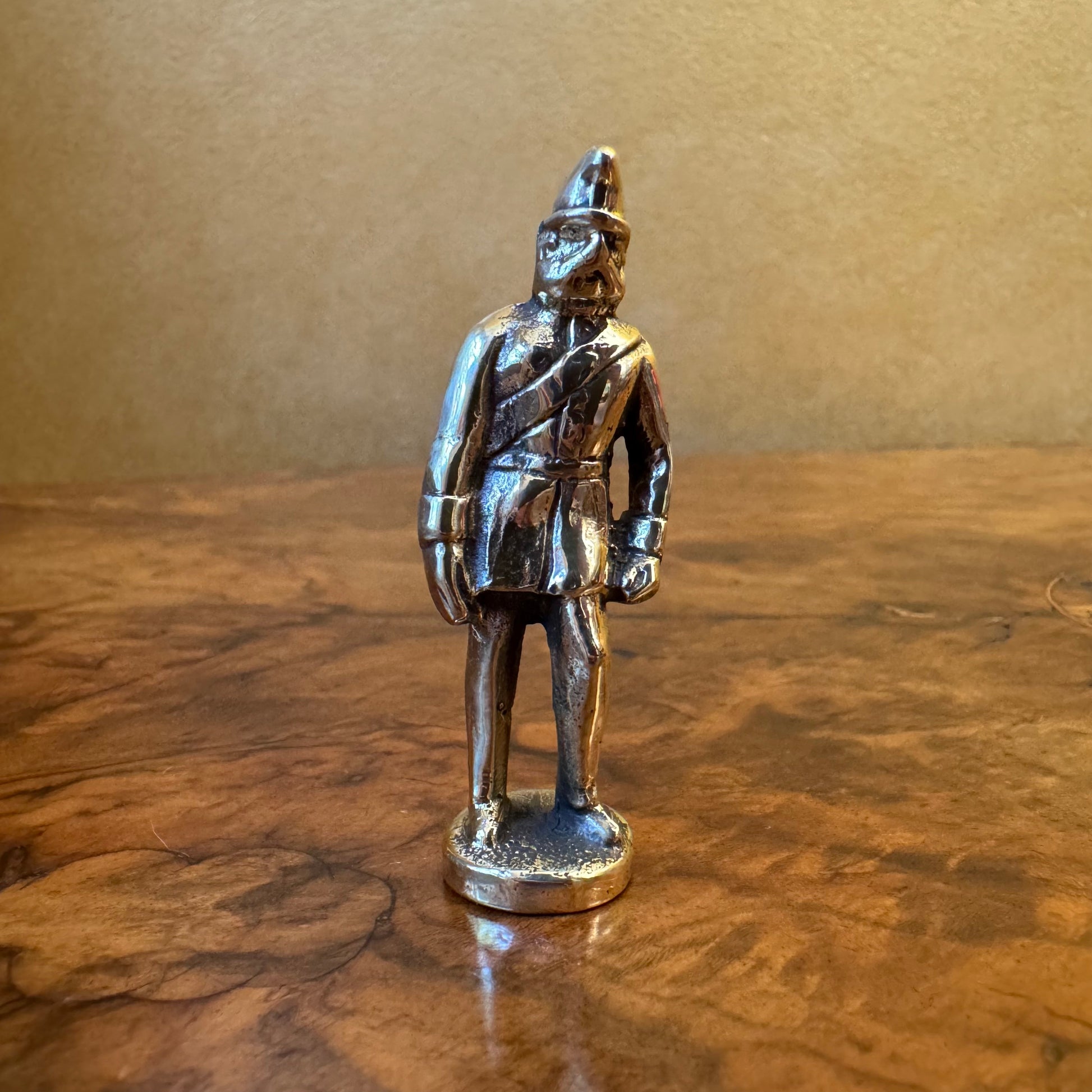 Vintage Brass Soldier Pipe Tamper 