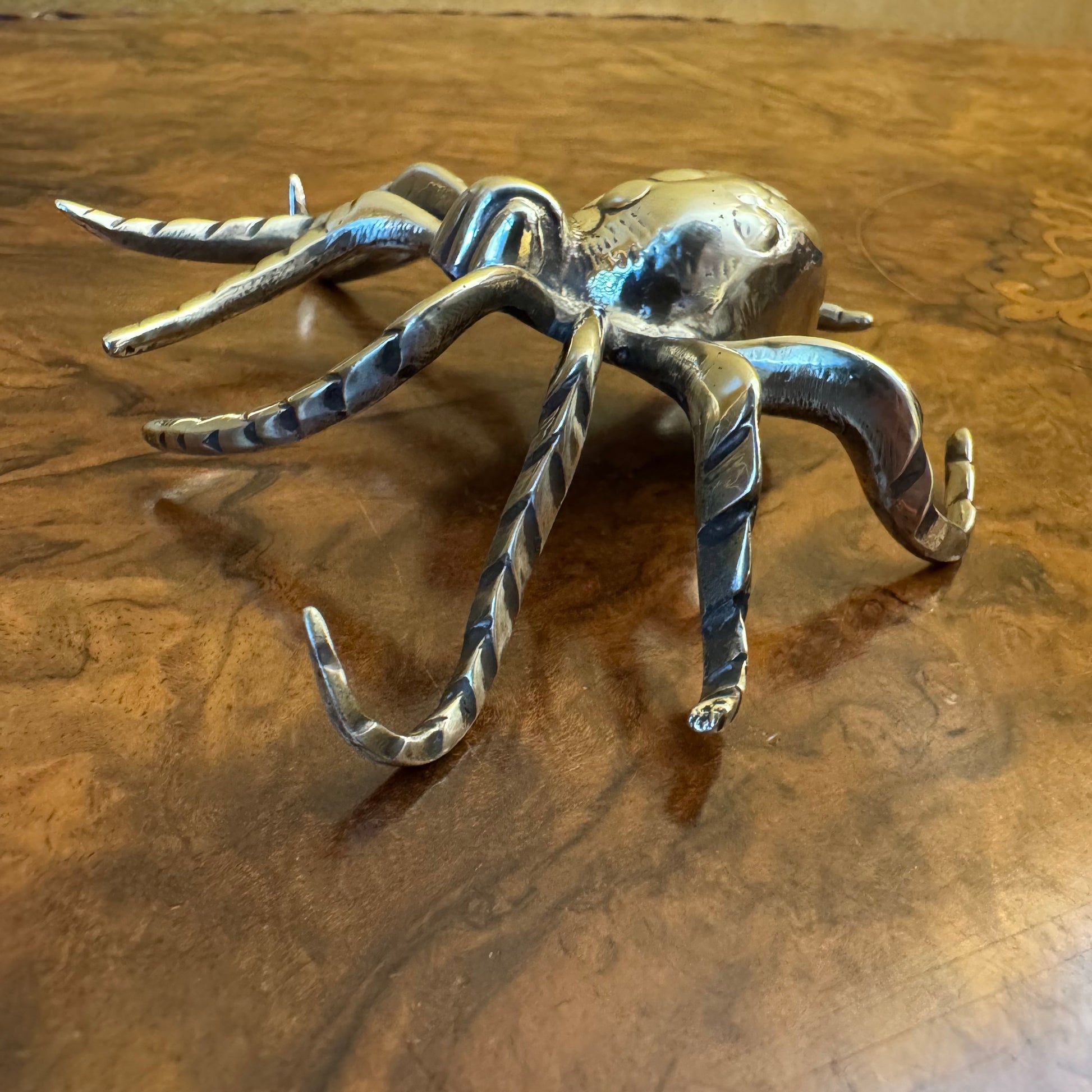 Vintage Brass Spider Figurine 