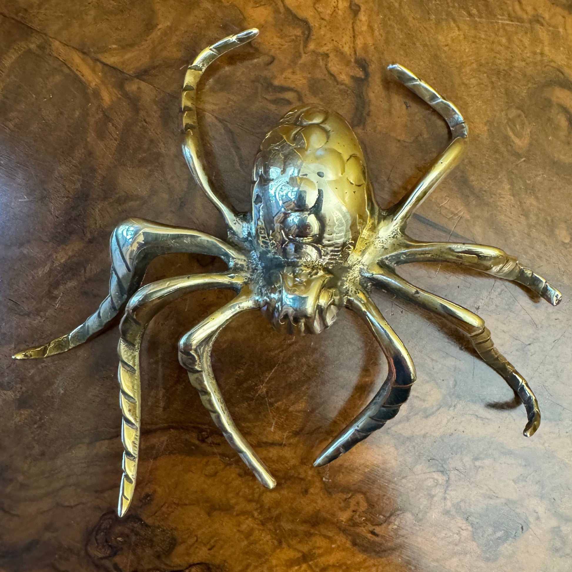 Vintage Brass Spider Ornament 