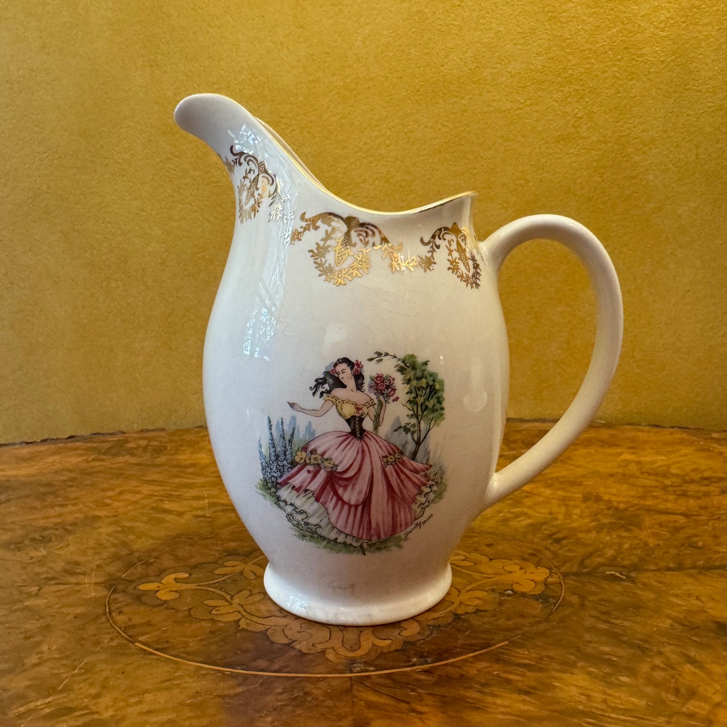 Vintage British Anchor Dainty Miss Large Jug 