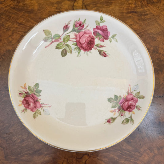 Vintage British Anchor Floral Print Dinner Plate 