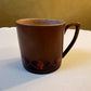 Vintage Brown Demitasse Coffee Cup Set of Five