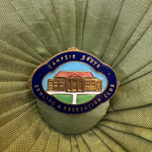 Vintage Campsie South Bowling Club Badge Pin