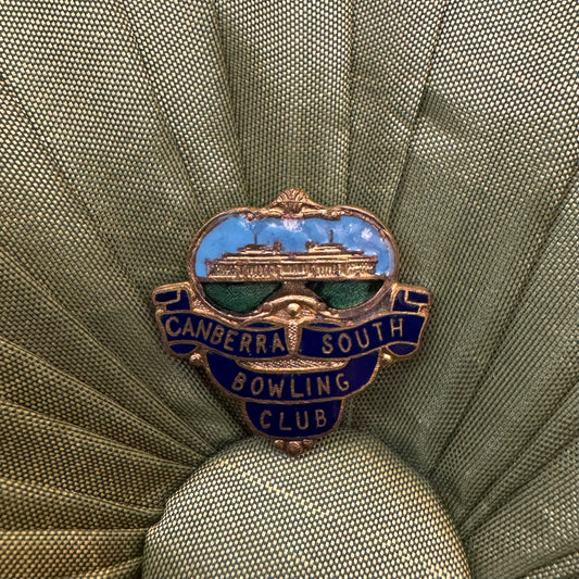 Vintage Canberra South Bowling Club Badge Pin