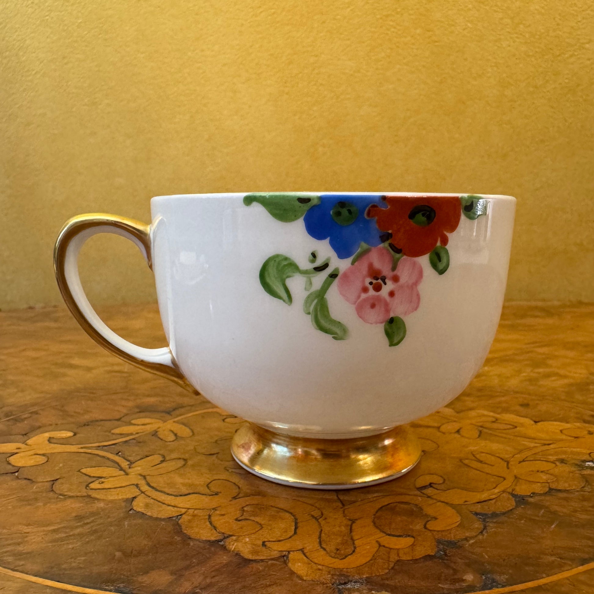 Vintage Carlton China Hand-Painted Floral 