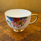 Vintage Carlton China Hand-Painted Floral Cup