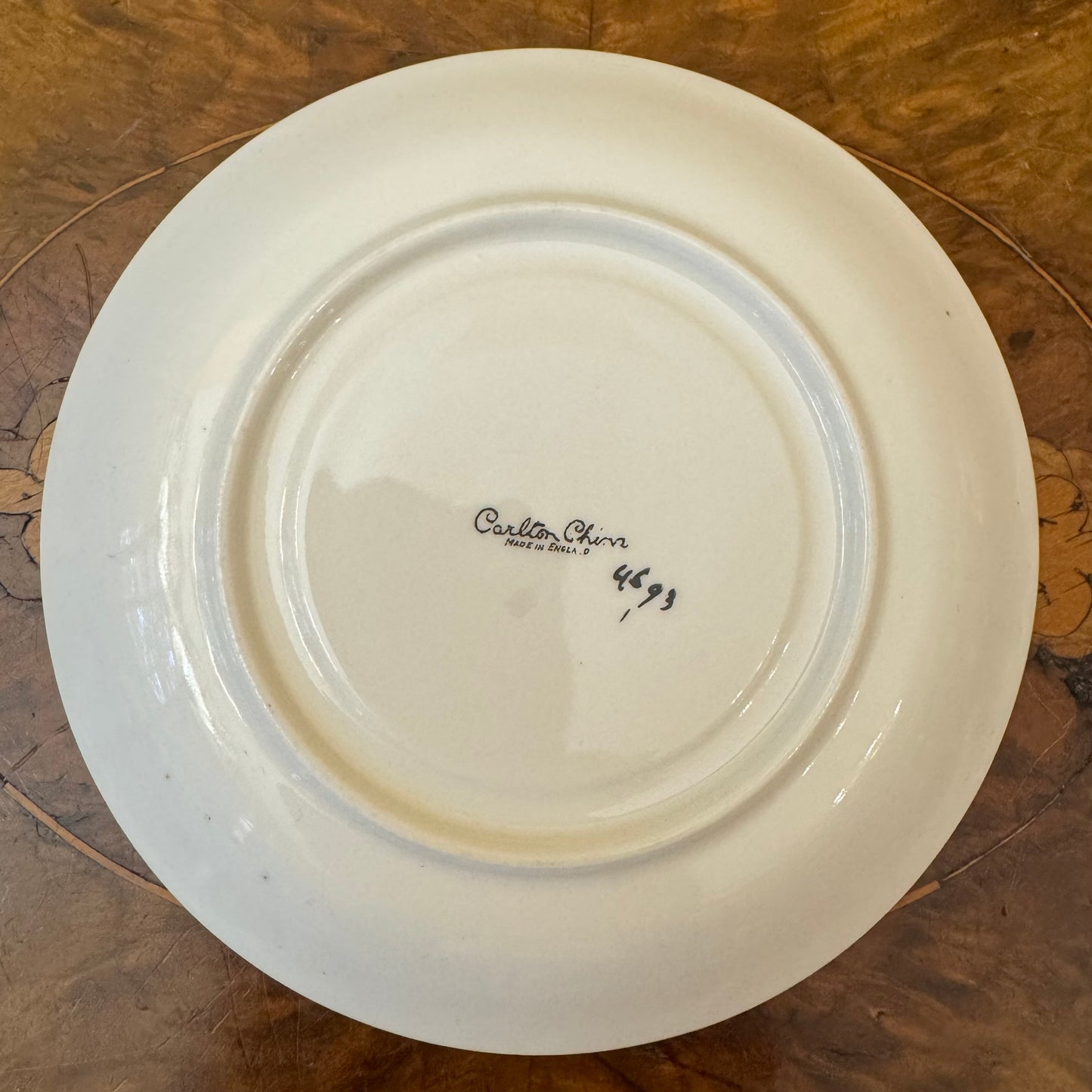 Vintage Carlton China Hand-Painted Floral Saucer Plate 