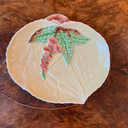 Vintage Carlton Ware Fox Glove Yellow Dish Plate