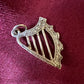 Vintage Celtic Harp Pendant Or Charm