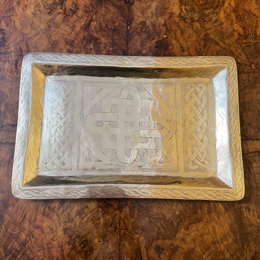 Vintage Celtic Knots Brass Tray