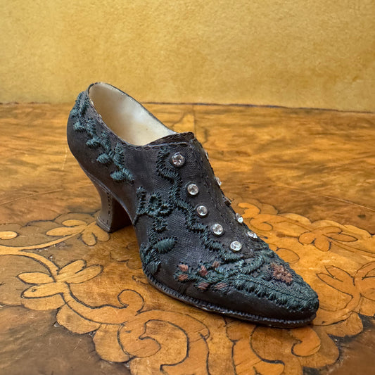 Vintage Ceramic Miniature Shoe Ornament