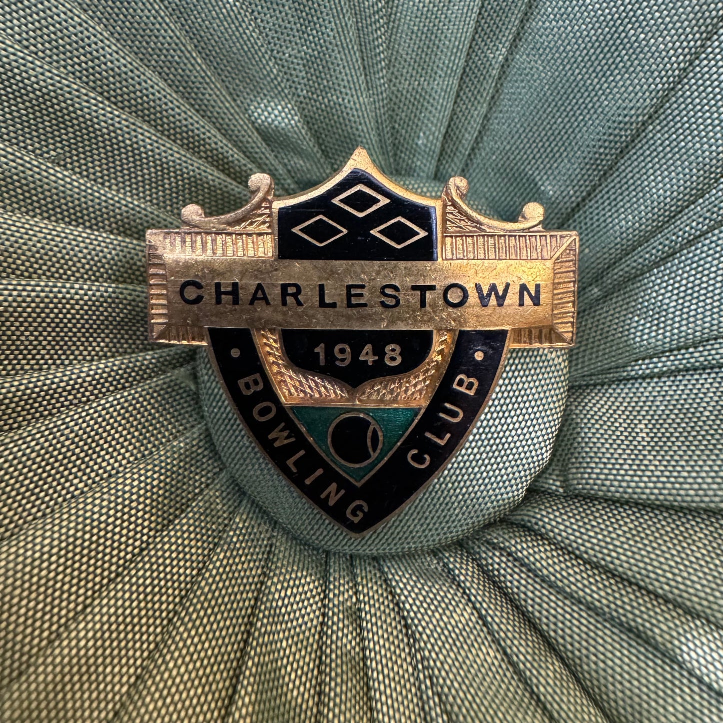 Vintage Charlestown Bowling Club Badge Pin