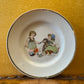 Vintage Children With Dog Print Small Dish 
