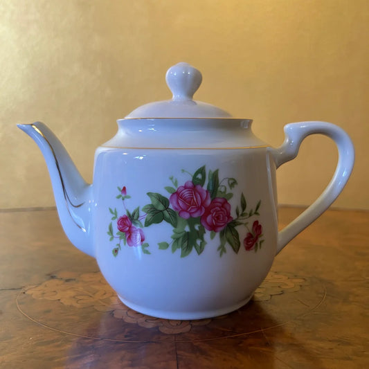 Vintage China Floral Teapot