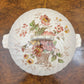 Vintage Clarice Cliff Royal Staffordshire Chelsea Rose Lidded Tureen