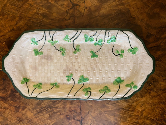 Vintage Clover Print Platter
