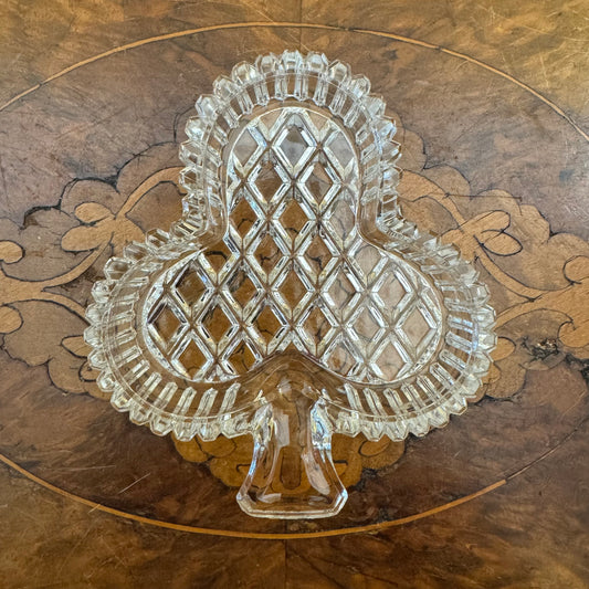 Vintage Clover Shape Trinket Dish