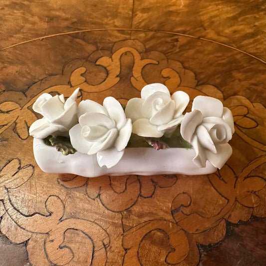 Vintage Coalport Floral Porcelain Miniature Ornament