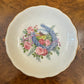 Vintage Colclough Blue Lucky Horse Shoe Wreath of Forget Me Nots and Roses Saucer 