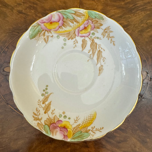 Vintage Colclough Floral Print Saucer 