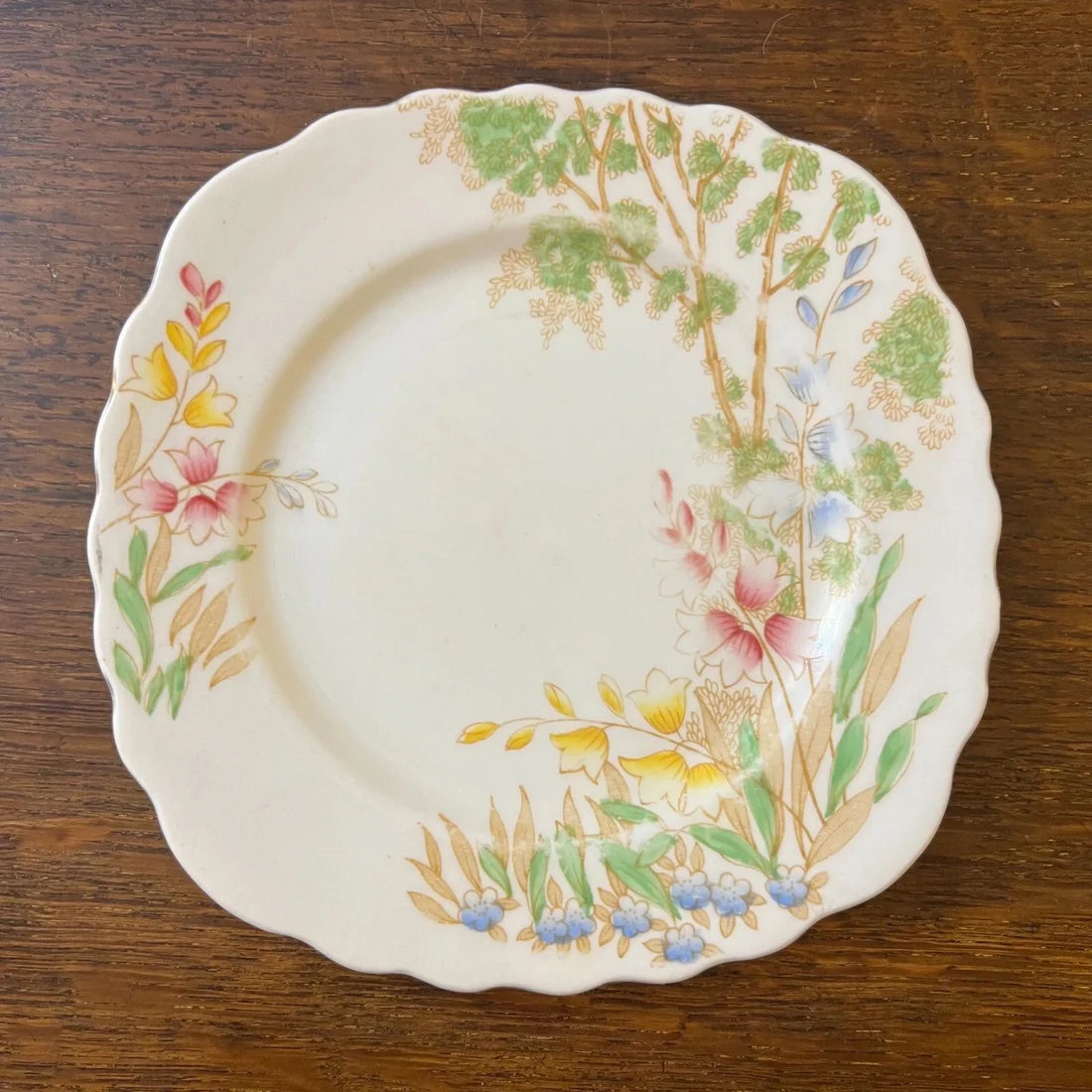 Vintage Colclough Floral Print Side Plate