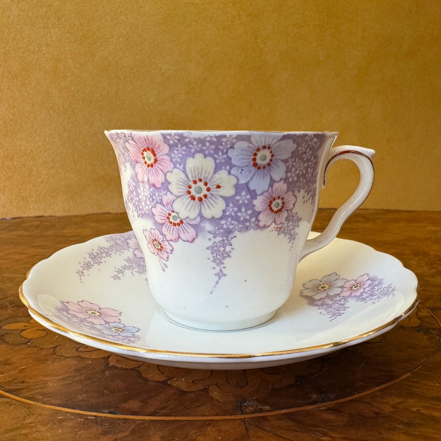 Vintage Colclough Floral Tea Cup & Saucer