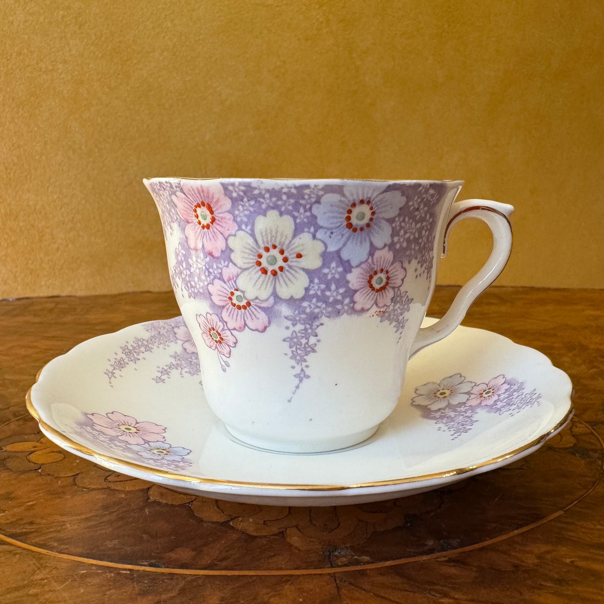 Vintage Colclough Floral Tea Cup & Saucer