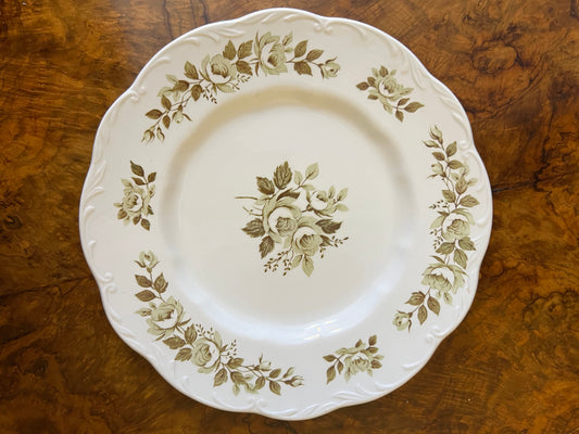 Vintage Colonial Garden English Ironstone J & E Meakin Plate