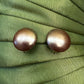 Vintage Copper Coloured Clip On Earrings 
