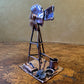 Vintage Copper Windmill Sculpture 