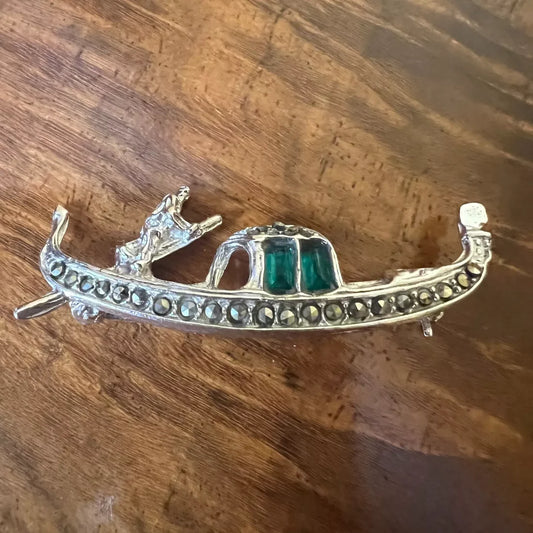 Vintage Costume Gondola Brooch