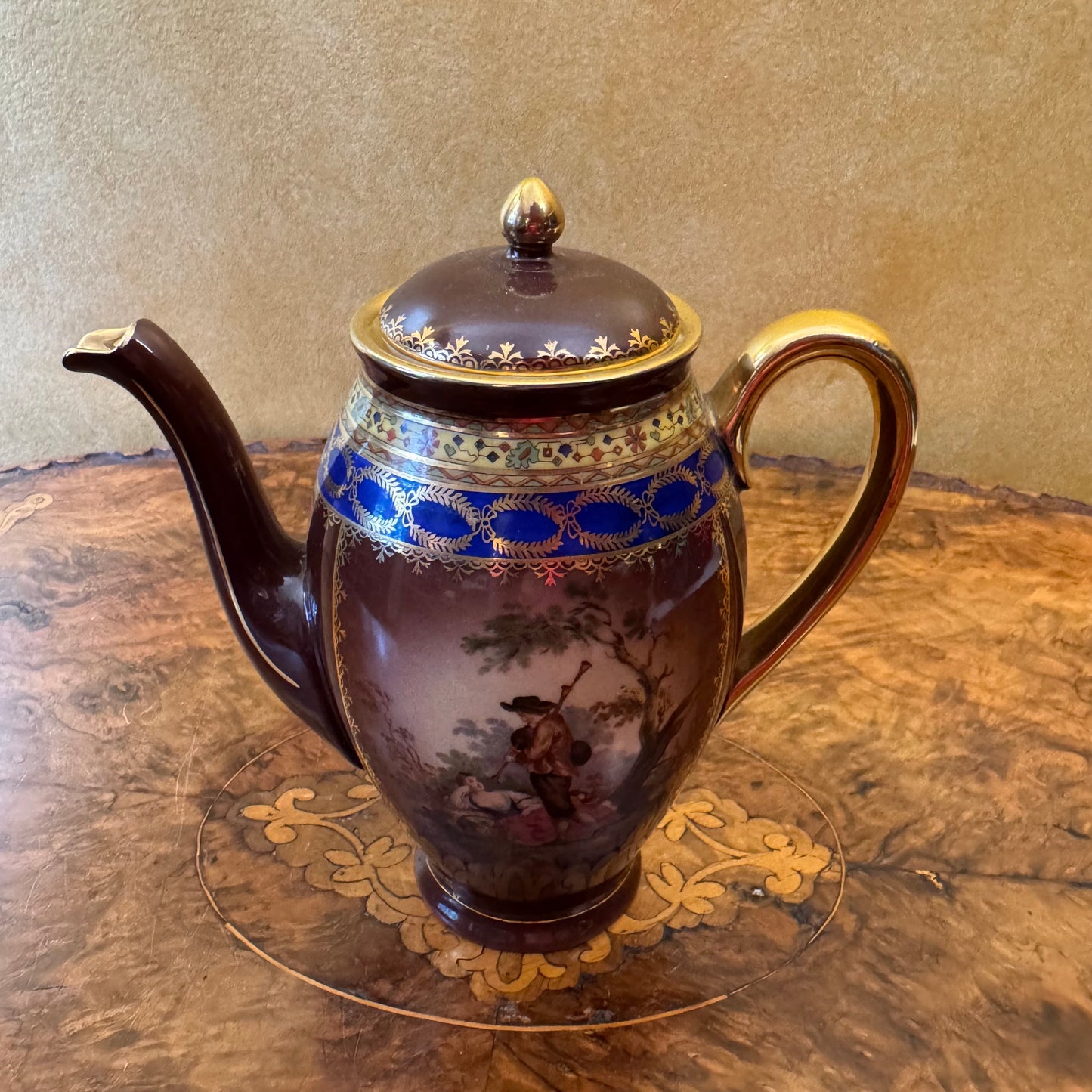 Vintage Courting Print Small Coffee Pot 